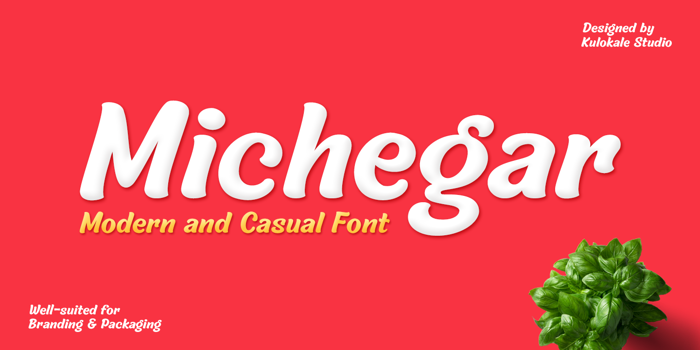 Пример шрифта Michegar